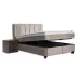 Set Pat Tapitat Tapițat cu Saltea Belicia Bej 160x200