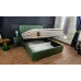 Pat Tapitat Klaus 2, verde/somieră rabatabilă