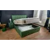 Pat Tapitat Klaus 1, verde/somieră rabatabilă