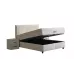 Set Pat Tapitat cu Saltea si Somiera Arden White