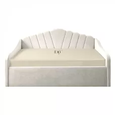 Pat tapitat Madisson 120/200 cm , culoare crem