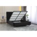 Pat tapitat Praga negru premium