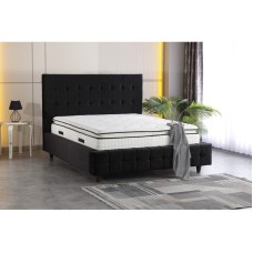 Pat tapitat Sevilia negru premium