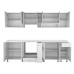 Bucatarie Era Mdf alb 280 cm