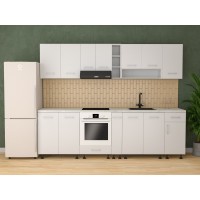 Bucatarie Era Mdf alb 280 cm