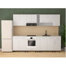 Bucatarie Era Mdf alb 280 cm