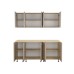 Bucatarie Era Mdf capucino/bej 200 cm