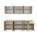 Bucatarie Era Mdf capucino/bej 240 cm