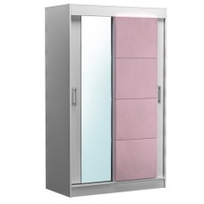 Dressing Bianco Alb tapitat roz 120 cm