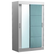 Dressing Bianco Alb tapitat turcoaz 120 cm