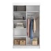 Dressing Bianco Alb tapitat roz 120 cm