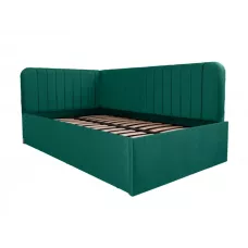Pat tapitat pe colt DISNEY LINE dreapta 120/200, verde