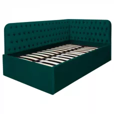 Pat tapitat pe colt stanga DISNEY 140/200, verde