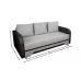 Canapea Extensibilă Corina Memory Mini, Bej inchis
