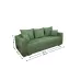 Canapea Extensibilă Claudia Bonell Max, Verde Brad