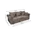 Canapea Extensibilă Elsa Bonell Mini, Maro