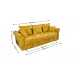 Canapea Extensibilă Elsa Bonell Max, Mustar