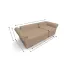 Canapea Extensibilă Elsa Mini, Maro deschis