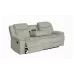Canapea Recliner Manual cu 3 locuri si Port USB, Gri