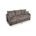 Canapea Extensibilă Adelina Memory Mini, Maro