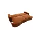 Canapea Extensibilă Amber 3 Caramiziu