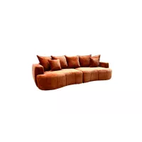 Canapea Extensibilă Amber 3 Caramiziu