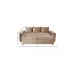 Canapea Extensibila Claudia Mare, Maro Deschis - Fresh 3 Canapea Extensibila Claudia Mare, Maro Deschis - Fresh 3