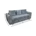 Canapea Extensibilă Lacrima Memory Mini, Gri închis