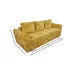 Canapea Extensibilă Lacrima Memory Max, Muștar Canapea Extensibilă Lacrima Memory Max, Muștar