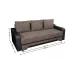 Canapea Extensibilă Royal Bonell Max, Maro închis
