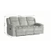 Canapea Recliner Manual cu 3 locuri si Port USB, Gri