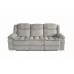 Canapea Recliner Manual cu 3 locuri si Port USB, Gri