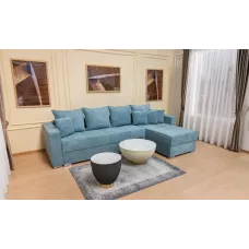 Colțar Extensibil Claudia Mare XXL Bonell Albastru Deschis - Aragon 75 