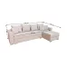 Colțar Extensibil Claudia Mare XXL Memory Bej - Lemon 01