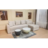 Colțar Extensibil Claudia Mare XXL Memory Bej - Lemon 01