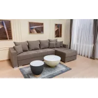 Colțar Extensibil Claudia Mare XXL Memory Maro - Lemon 26