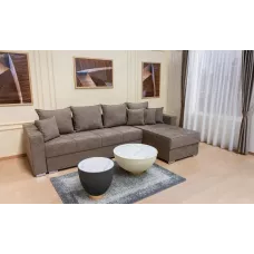Colțar Extensibil Claudia Mare XXL Memory Maro - Lemon 26