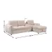 Colțar Extensibil Cremona KF7864-02, Bej Dreapta