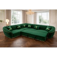 Coltar extensibil 300x300 cm verde smarald