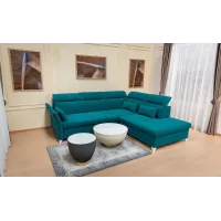 Colțar Extensibil Barry Turcoaz - Vega 25 Dreapta