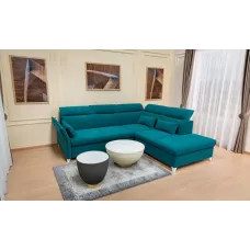 Colțar Extensibil Barry Turcoaz - Vega 25 Dreapta