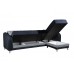 Coltar extensibil Laos Negru/alb