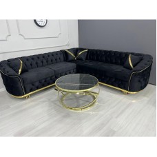 Coltar negru fix 270 × 270 cm