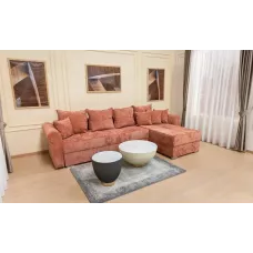 Colțar Extensibil Elsa XXL Bonell Cărămiziu - Kim 6