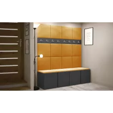 Cuier Hol Luca 13, Grafit/Galben - Manila 32