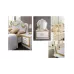 Dormitor Clasic Paloma Bianco Gold cu Dulap 6 Uși