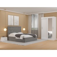 Dormitor Ana gri Dressing Oglinda 120 cm