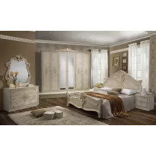 Dormitor Clasic Amalfi Beige cu Dulap 6 Uși