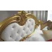 Dormitor Clasic Barocco Bianco Gold cu Dulap 6 Uși