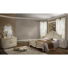 Dormitor Clasic Amalfi Beige cu Dulap 4 Uși
